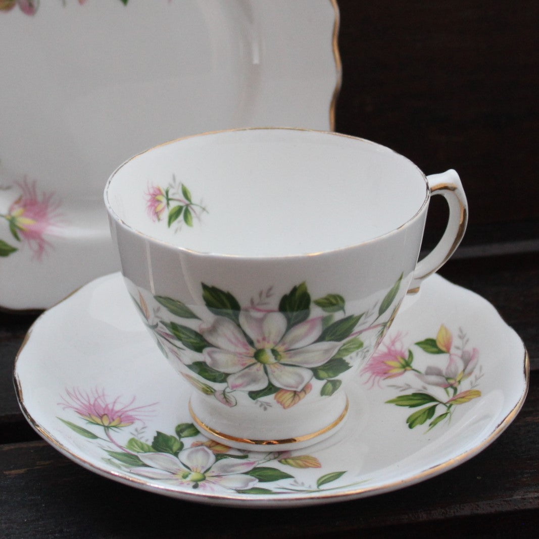 Royal Vale England | Tea Set | Pink Flowers | Bone China